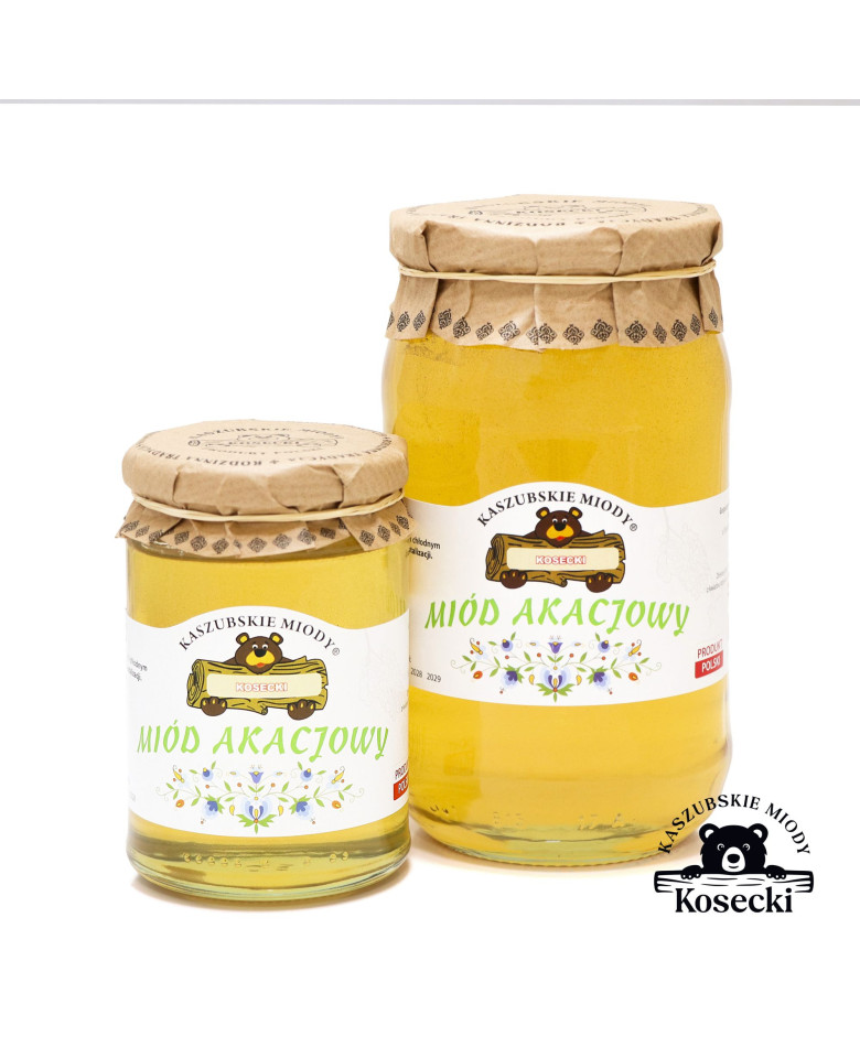Miód Akacjowy - Płynny Miód Prosto z Kaszub